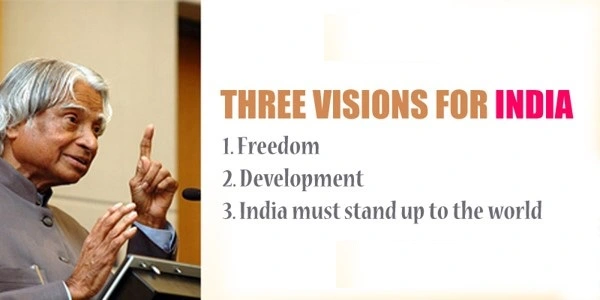 I Have Three Visions for India